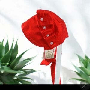 The Beaufort Bonnet Company TBBC Richmond Red Silk Bonnett NWT
